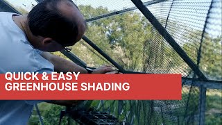 How to shade a greenhouse