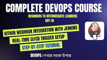 Day-16 | GitHub Webhook Integration with Jenkins Real-Time CI/CD Trigger Setup