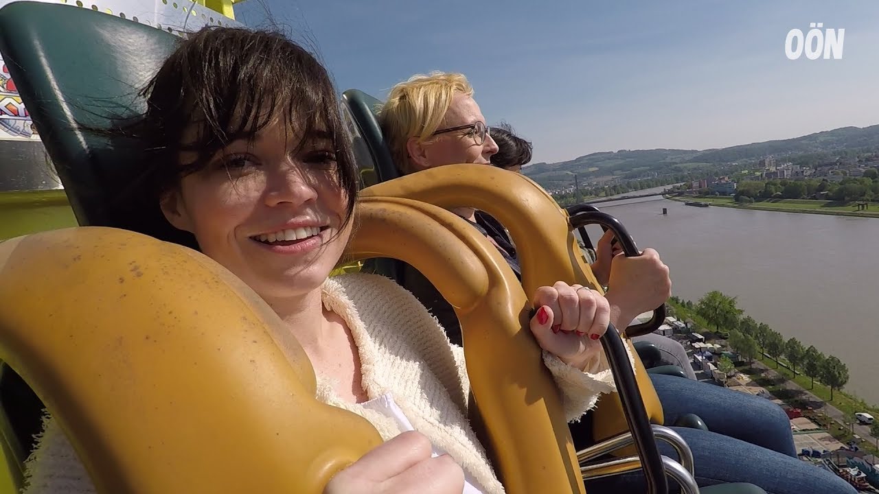 Premierenfahrt im „SkyFall“ am Urfahrmarkt