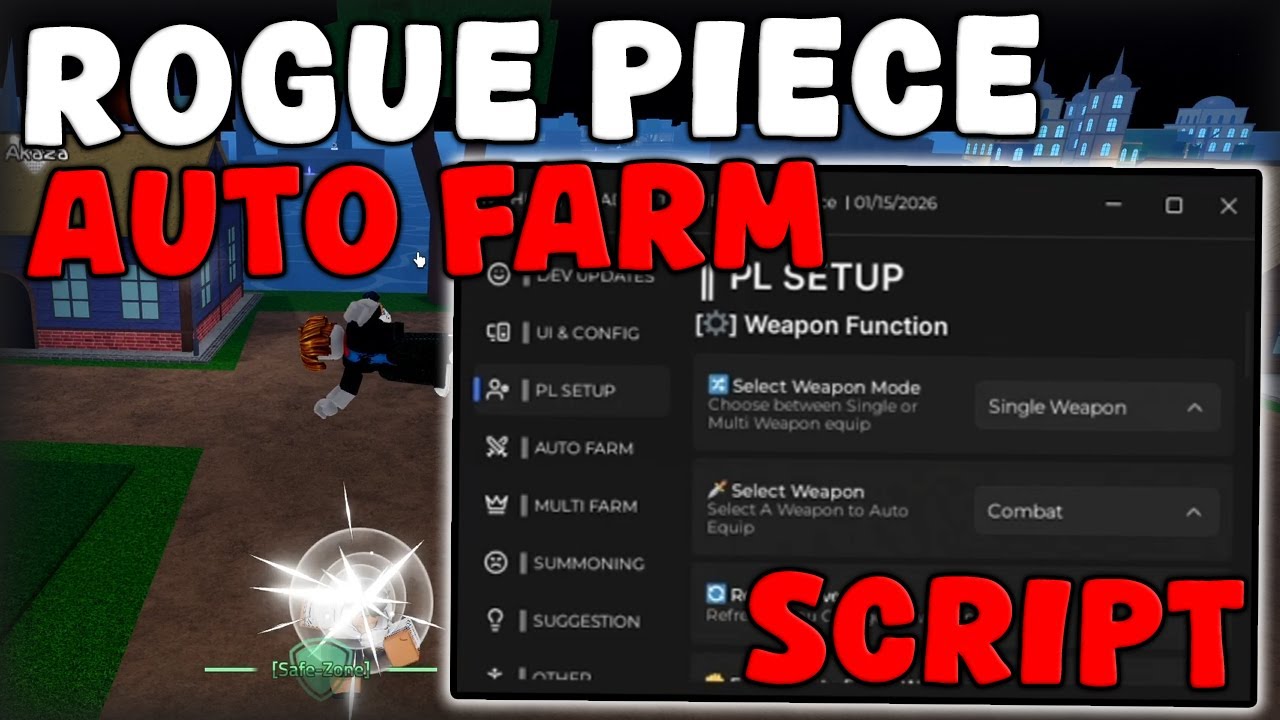 [😈HEAD OF THE HEI] Roblox Rogue Piece Script Auto Farm, Max Stats, Kill ...