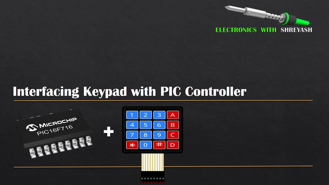 Keypad Interfacing with PIC18F462 Simulation 4x4 Matrix Keypad