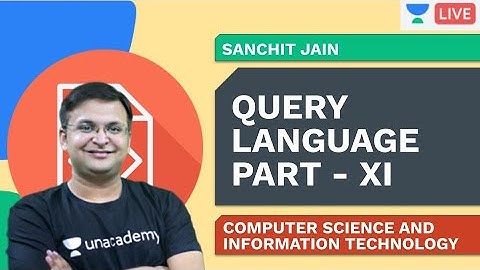 Query Processing - 8 | DBMS | CS & IT | GATE | Sanchit Jain