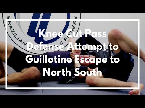 Knee Cut Pass Defense Attempt to Guillotine Escape to North South