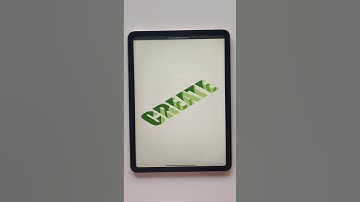 create - isometric lettering in procreate ✨ #ipadlettering #calligraphy #handlettering