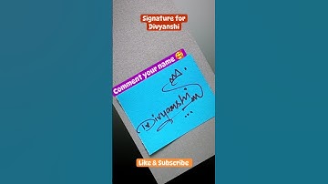 Divyanshi ❤️ #shortsfeed #shortsvideo #handwriting #love #lovesong  #art #shorts #signature #art
