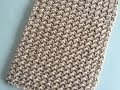 CROCHET CRUNCH/MOSS STITCH TUTORIAL | Great for Blankets, Scarfs or Hats~BEGINNER LEVEL