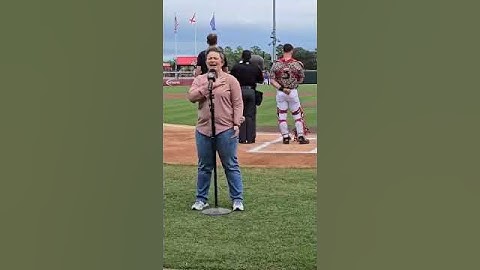 Melanie Thomas - National Anthem at The Rocket City Trash Pandas August 3, 2025.