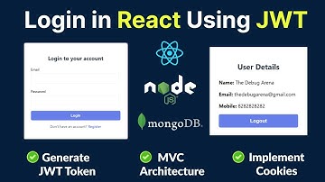 Login Authentication using JWT token in React JS, Node JS and Mongo DB || MERN stack
