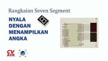 Seven Segment Nyala Dengan Angka ( Atmega32 )