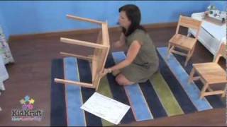 KidKraft Aspen Table & 2 Chair Set - Natural 21221 - Wooden Kids Furniture