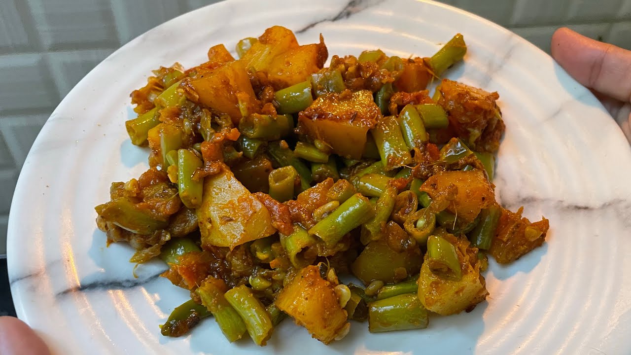 Beans ki sabji, full recipe of beans aalu ki sabji, quick and healthy