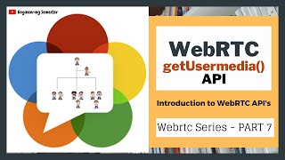 WebRTC getUserMedia( ) API -  Introduction | WebRTC series PART 7 | Engineering Semester