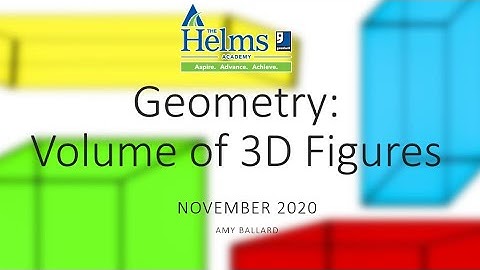 Volume of 3D Figures | Geometry | GED and HiSET Math Prep