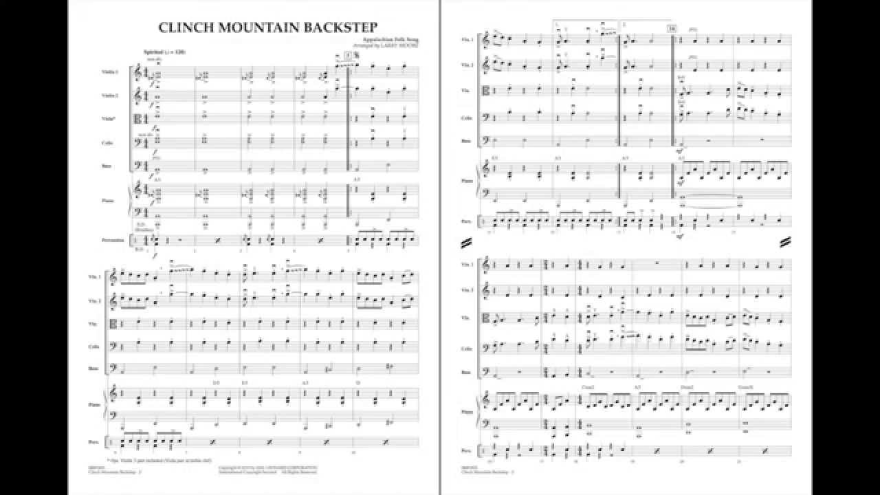 Clinch Mountain Backstep arranged by Larry Moore
