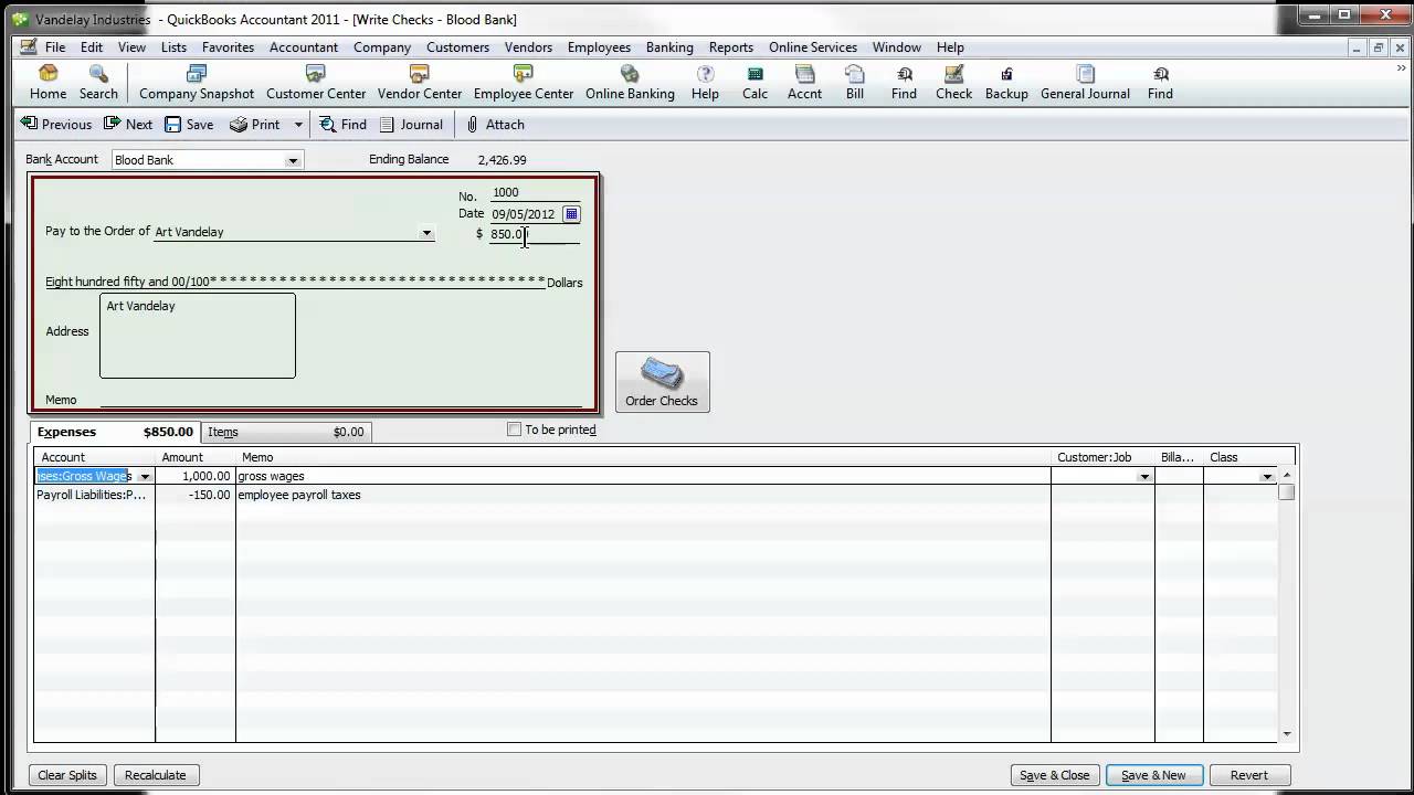 401k Quickbooks Chart Of Accounts