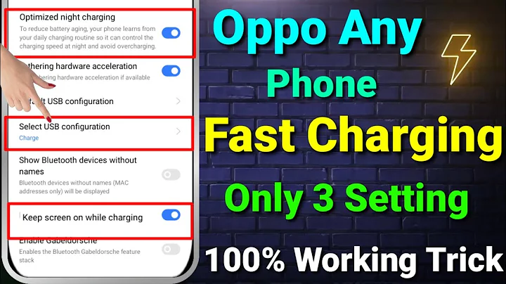 Oppo Fast Charging Setting | Oppo Mobile Ko Fast Charge Kaise Karen | Oppo Charging Problem - DayDayNews