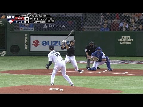 JPN@MLB: Iwakuma fans Yanagita to open the game
