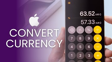 How To Convert Currency In Calculator App On iPhone (iOS 18)