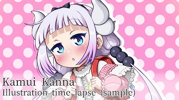 [Time lapse] Drawing Kanna (sample)