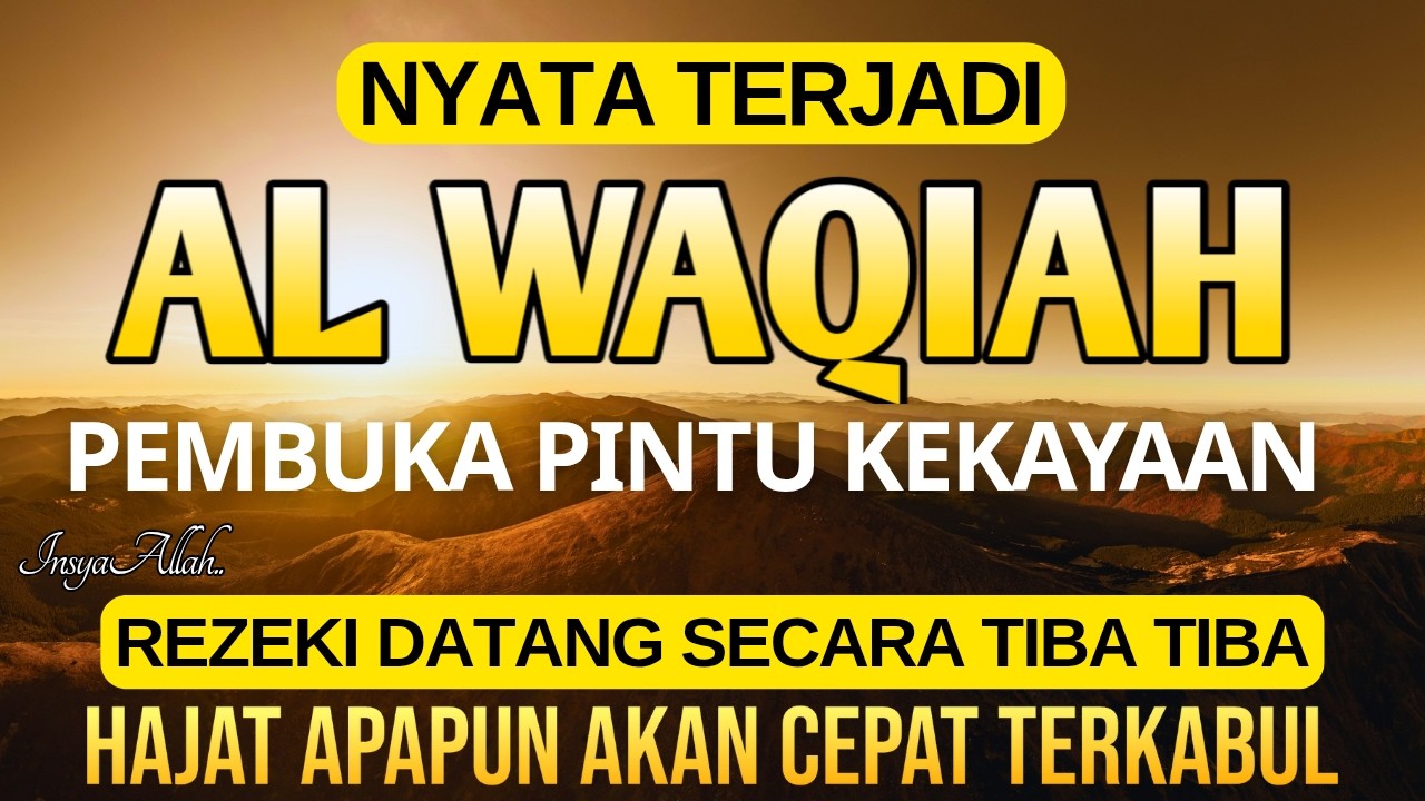 Dahsyat 1x putar Surat Al Waqiah ! Datangkan kekayaan