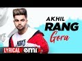 Rang Gora (Remix Lyrical) | AKHIL | BOB | Latest Remix Songs 2020 | Speed Records