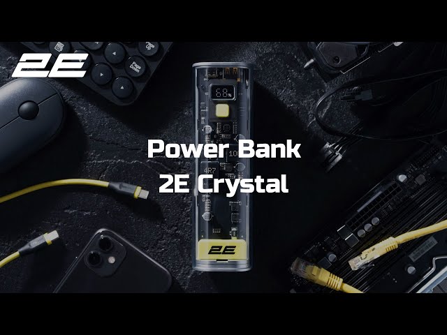 Портативний зарядний пристрій 2E Power Bank Сrystal 24000mAh 100W