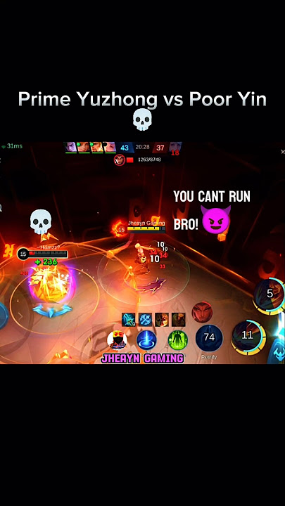 Prime Yz vs Poor Yin 💀 #yuzhong #yin #mobilelegends #mlbb #shorts @MobileLegends5v5MOBA #outplayed