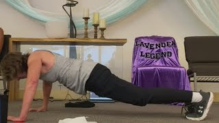 Holly Reese, the Lavender Legend, shatters world record for pushups by a woman