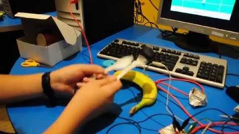 MaKey MaKey controller made from fork and spoon!