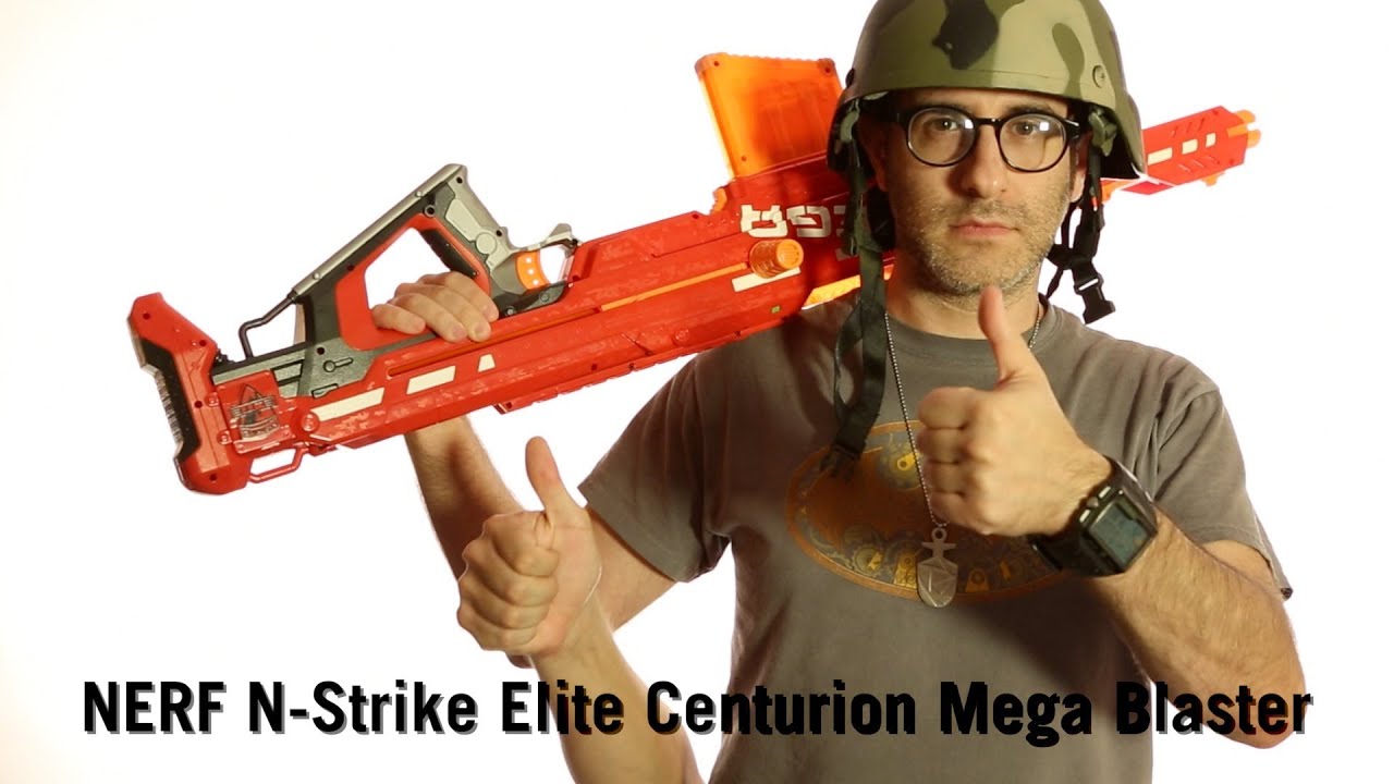 NERF Stunts - 'NERF N-Strike Elite Mega Centurion Blaster ft. Dude Perfect'  