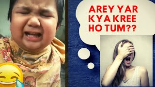are bap re kya kar rahe ho tum cute baby hair cutting viral original mat kato mere bal