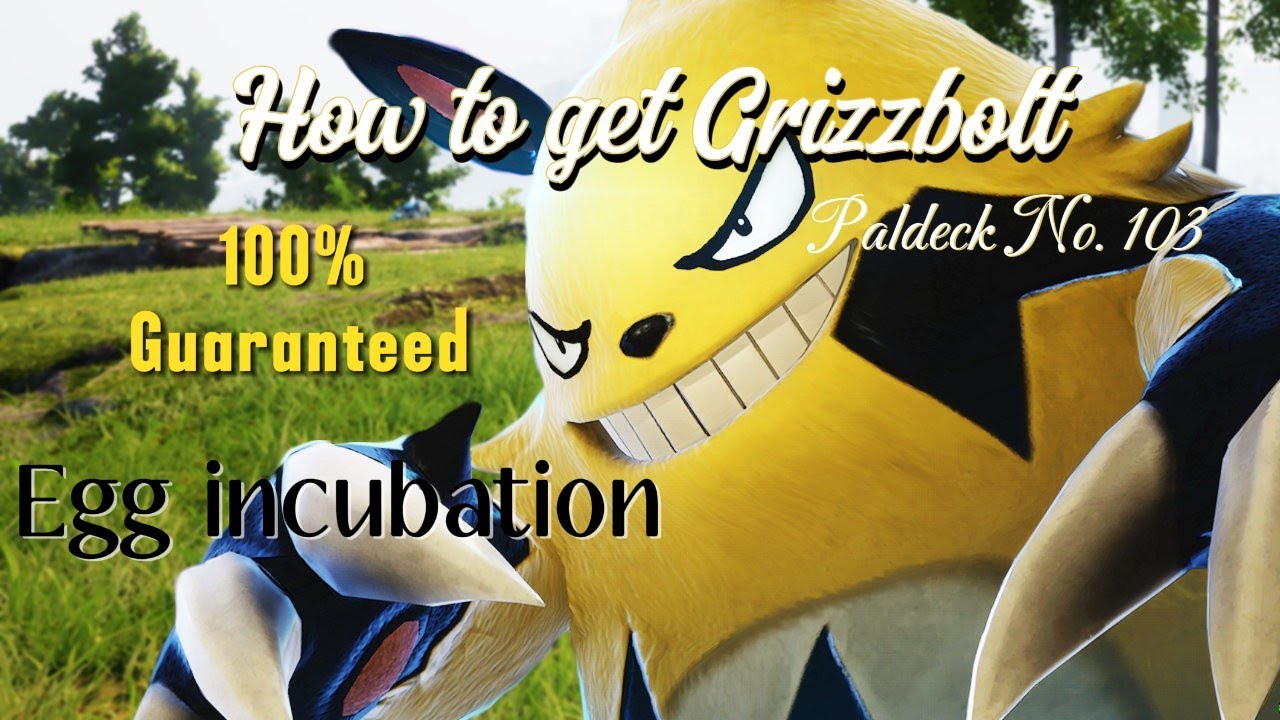 How to get GRIZZBOLT 100 Guaranteed from breeding (palworld no.103