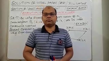 SOLUTION OF MODEL PAPER XII-MATHS SEC-B Q#2 (ii)