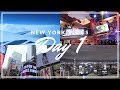 New York Vlog | August 2018 | Day 1 - Travel Day, Ellen's Stardust Diner and Empire State Building