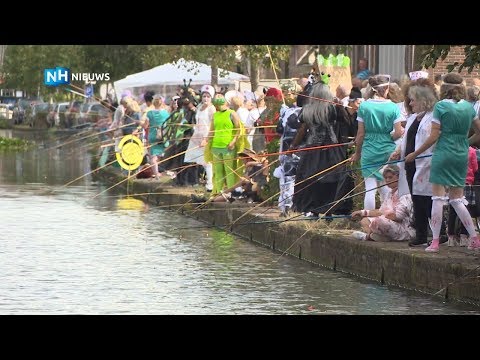 Horrorvrouwen gooien hengel uit bij jaarlijkse viswedstrijd