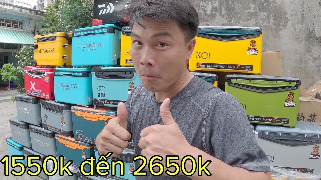 ✅ Thùng câu đài về đủ loại | Đồ câu cá Sài Gòn rẻ |... - youtube