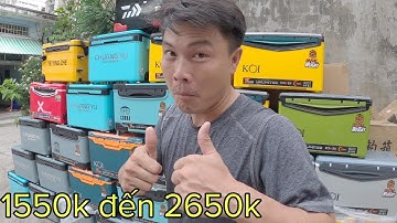 ✅ Thùng câu đài về đủ loại | Đồ câu cá Sài Gòn rẻ | DUY FISHING