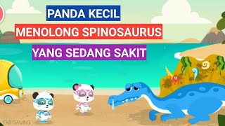 Panda Kecil Membantu Spinosaurus Yang Sedang Sakit | Merawat Dinosaurus BabyBus screenshot 3