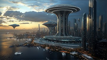 Inside TWIN CITY DISTRICT of AIFMA Mega City Metropolis - AI Short Film