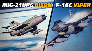 Mig-21UPG Bison Vs F-16C Viper CLASH | Digital Combat Simulator | DCS |