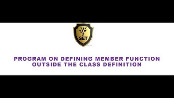 program on defining member function out side the class