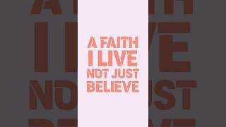 A faith I live Not just believe #kindieworship #kpopworship