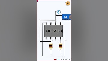 LED Flasher Circuit using NE555 Timer IC #theprojectlab #diy #circuit #short  #shortvideo