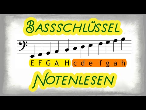 Video: Wie Man Bassnoten Liest