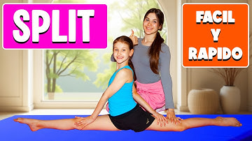 COMO HACER EL SPLIT (SPAGAT) Súper FACIL 🌟 (Paso a Paso)