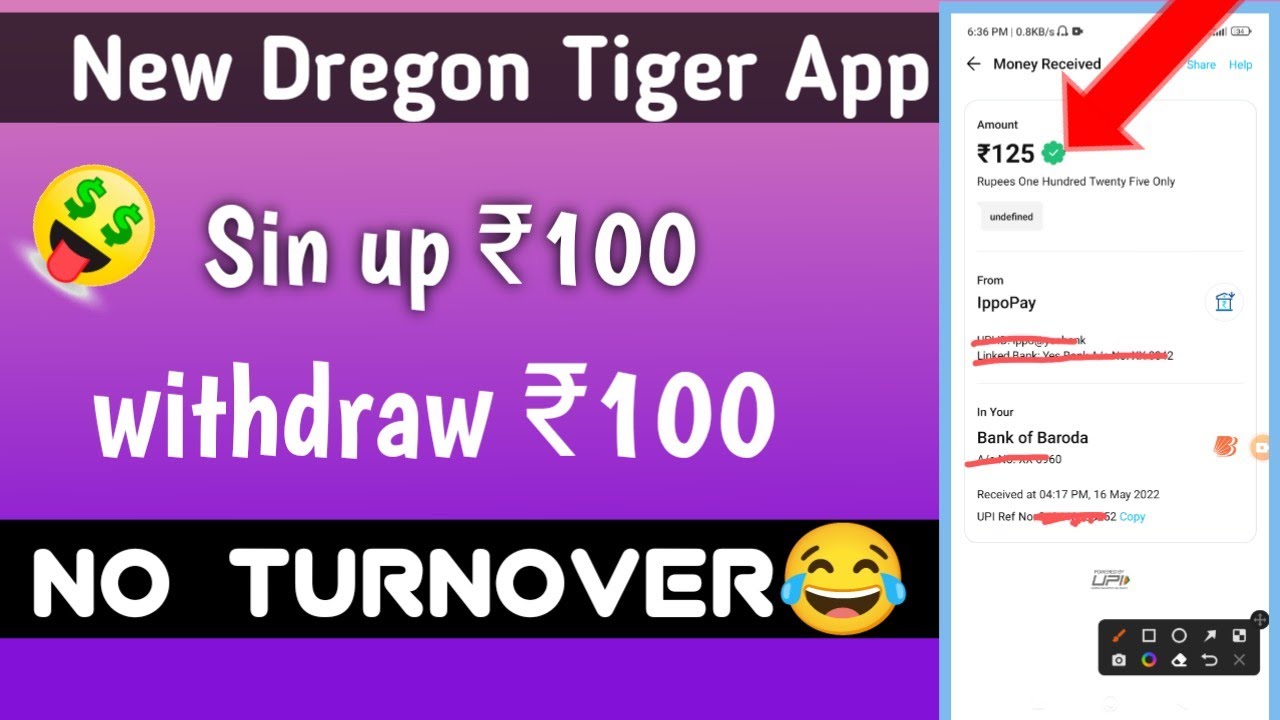 Signup Bonus Rummy App Unlimited Trick || New Signup Bonus Dragon Vs Tiger Game || Hacky sharmaji