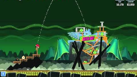 Angry Birds Friends Green Day Level 17 Walkthrough 3 Star - Facebook
