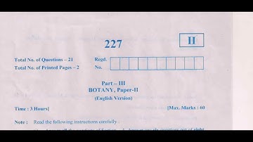 Ap Inter second year Botany  💯 paper 2023 | Ap inter 2nd year Botany 💯 💯🥳 Guess paper 2023 |#APInter