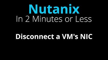 Disconnect a Nutanix VM