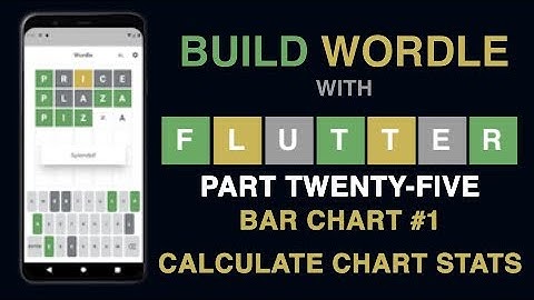 Build Wordle with Flutter PART #25 - BAR CHART PART ONE - CALCULATE CHART STATS